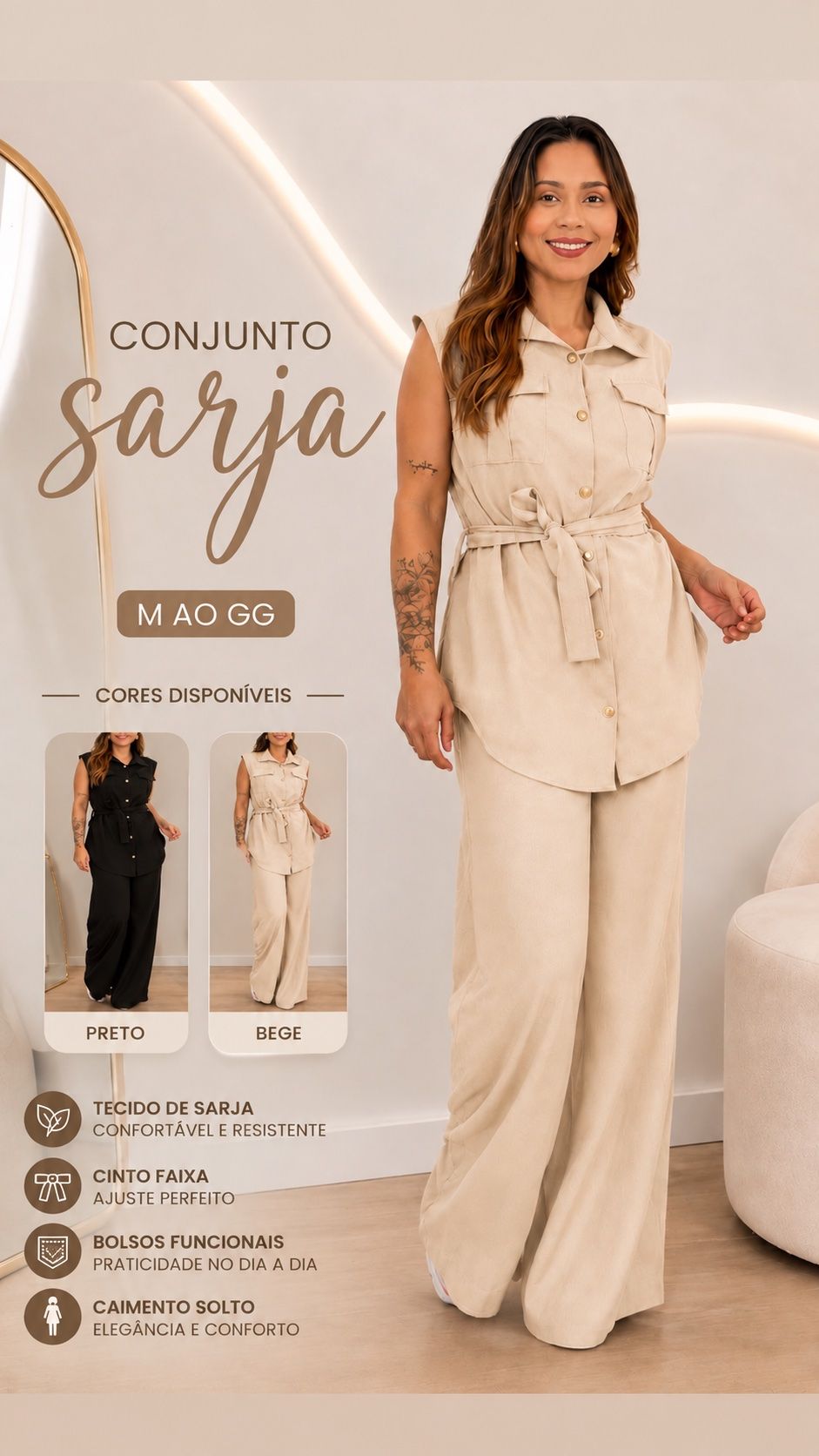 Conjunto Sarja — Exótica Fashion — foto 2